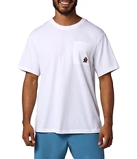 Marmot Marty Pocket Graphic Stretch Ribbed Crew Neck Short Sleeve T-Shirt