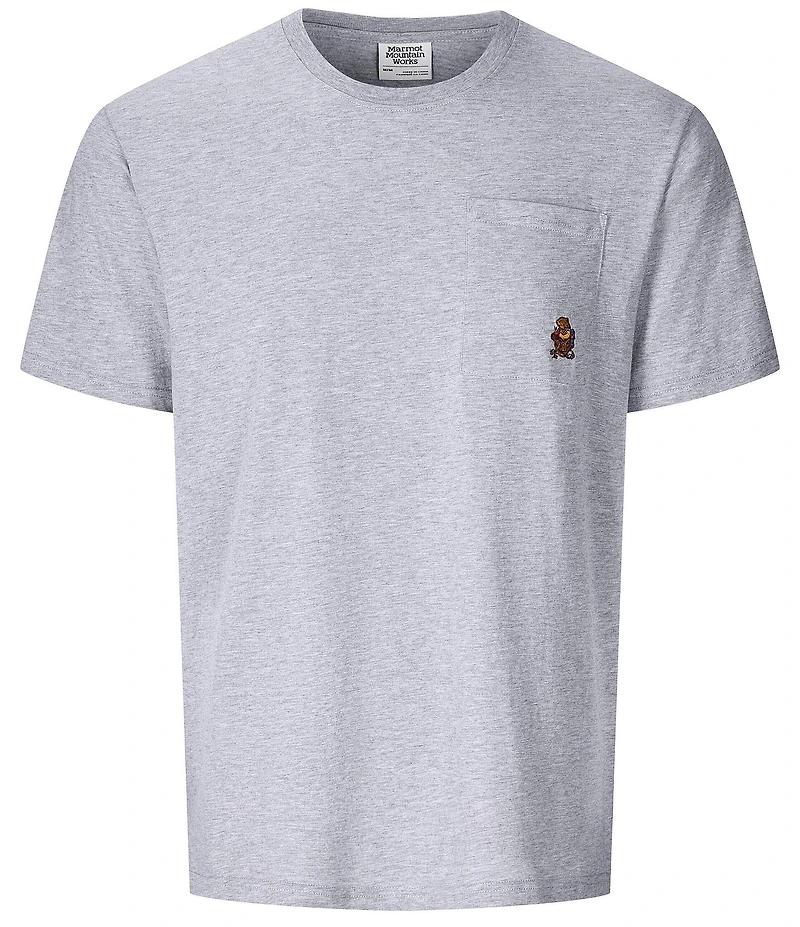 Marmot Marty Pocket Graphic Stretch Ribbed Crew Neck Short Sleeve T-Shirt