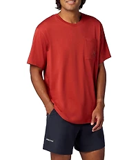 Marmot Marty Pocket Graphic Stretch Ribbed Crew Neck Short Sleeve T-Shirt