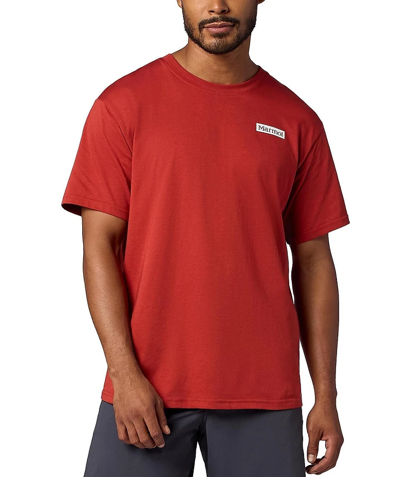 Marmot Scenic Graphic Stretch Ribbed Crew Neck Short Sleeve T-Shirt