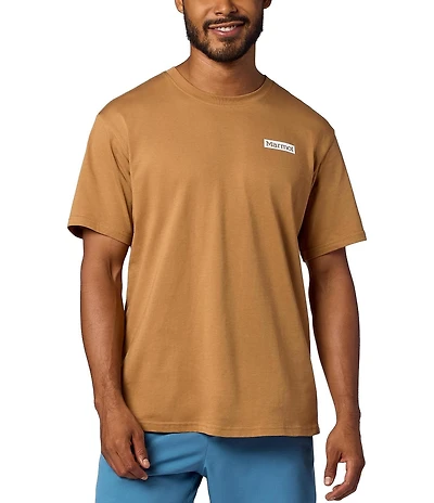 Marmot Scenic Graphic Stretch Ribbed Crew Neck Short Sleeve T-Shirt