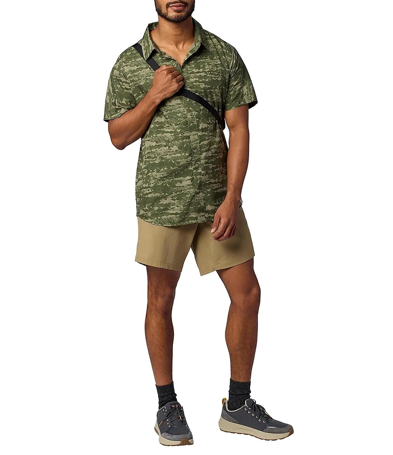 Marmot Spring Creek Camo Short Sleeve Button Front Woven Shirt