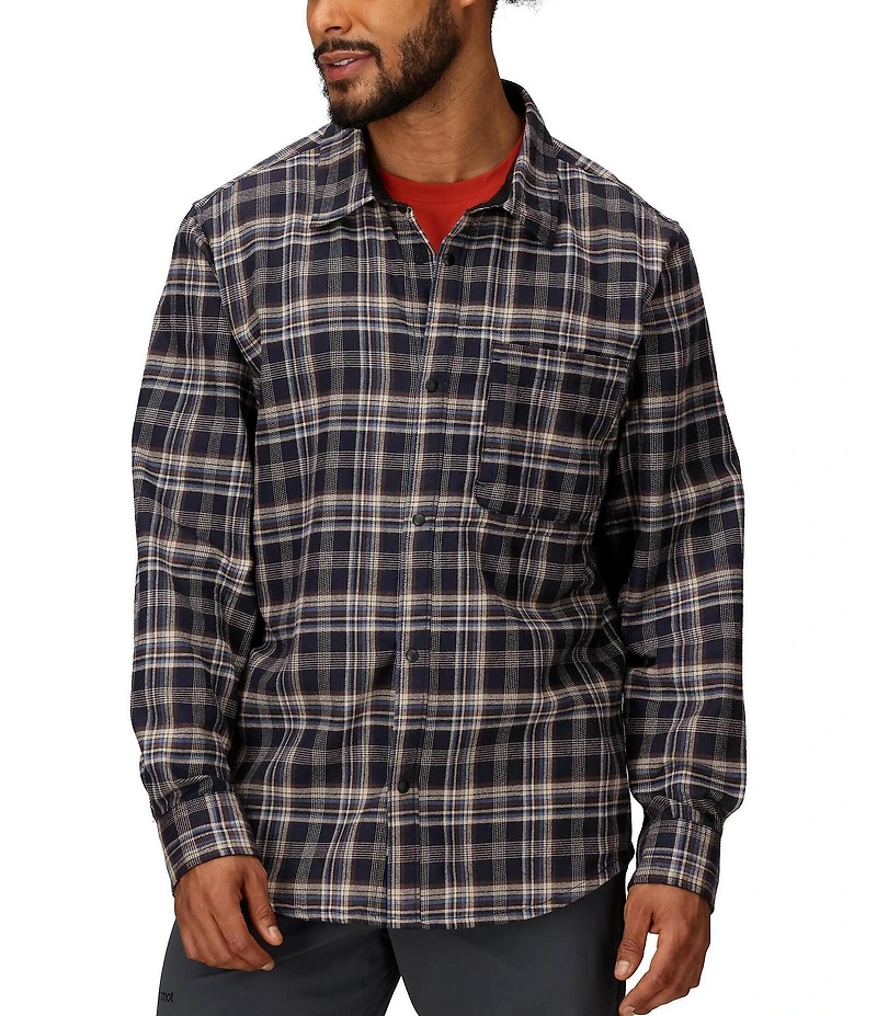Marmot Stonepeak Lightweight Performance Plaid Flannel Long Sleeve Shirt
