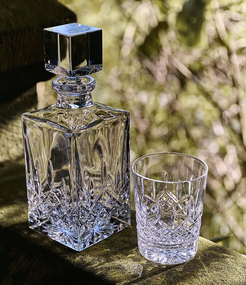 Marquis by Waterford Markham Crystalline Square Decanter & Double Old Fashioned Bar Set