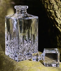 Marquis by Waterford Markham Crystalline Square Decanter & Double Old Fashioned Bar Set