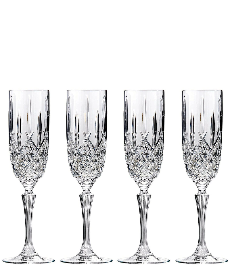 Marquis by Waterford Markham 4-Piece Traditional Crystal Flute Set