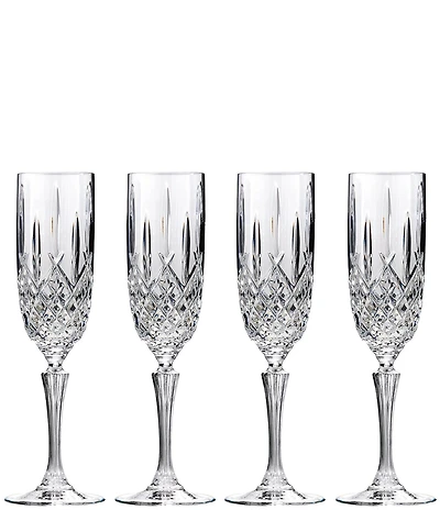 Marquis by Waterford Markham 4-Piece Traditional Crystal Flute Set