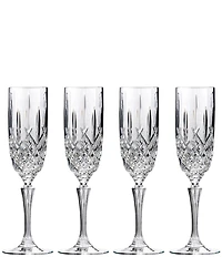 Marquis by Waterford Markham 4-Piece Traditional Crystal Flute Set