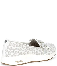 Skechers x Martha Stewart Women's Arch Fit Living Leopard Bow Skimmer Flats