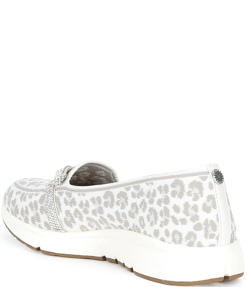 Skechers x Martha Stewart Women's Arch Fit Living Leopard Bow Skimmer Flats