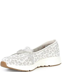 Skechers x Martha Stewart Women's Arch Fit Living Leopard Bow Skimmer Flats