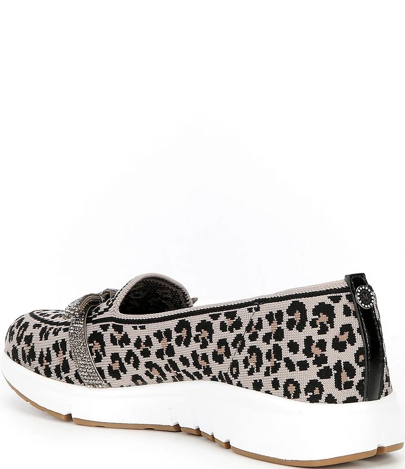 Skechers x Martha Stewart Women's Arch Fit Living Leopard Bow Skimmer Flats