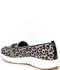 Skechers x Martha Stewart Women's Arch Fit Living Leopard Bow Skimmer Flats