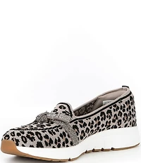 Skechers x Martha Stewart Women's Arch Fit Living Leopard Bow Skimmer Flats