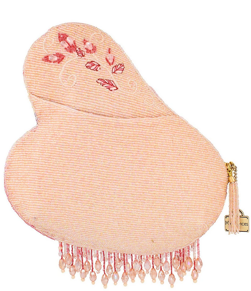 Mary Frances A Leg To Stand On Flamingo Beaded Crossbody Bag