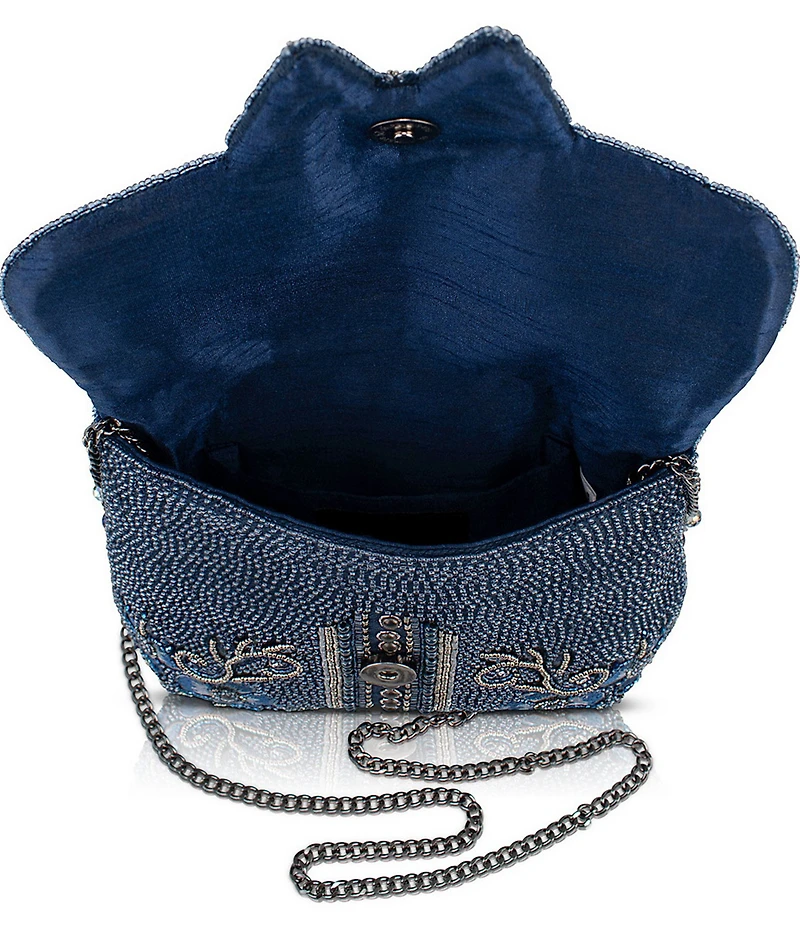 Mary Frances Alchemy Beaded Butterfly Floral Crossbody Bag