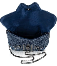 Mary Frances Alchemy Beaded Butterfly Floral Crossbody Bag