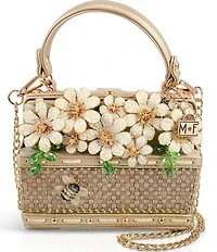 Mary Frances Basket of Sunshine Beaded Floral Convertible Bag