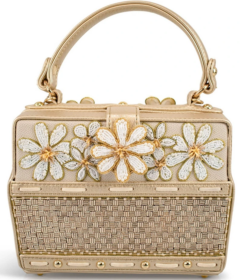 Mary Frances Basket of Sunshine Beaded Floral Convertible Bag