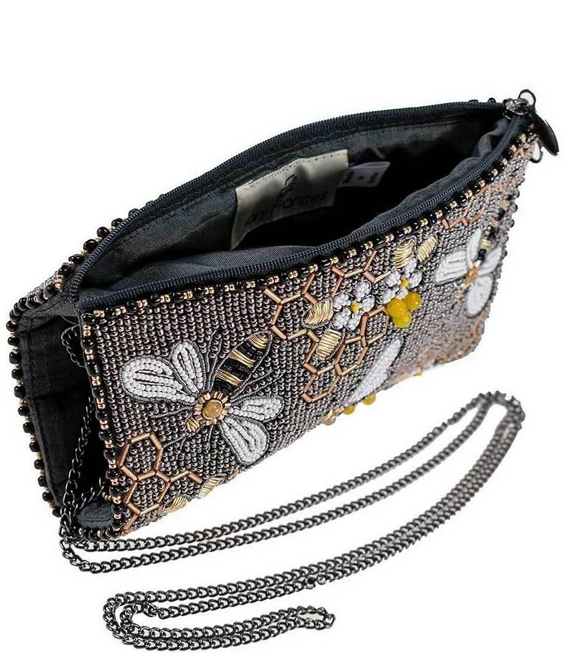 Mary Frances Bee Awesome Beaded Crossbody Phone Bag