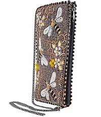 Mary Frances Bee Awesome Beaded Crossbody Phone Bag