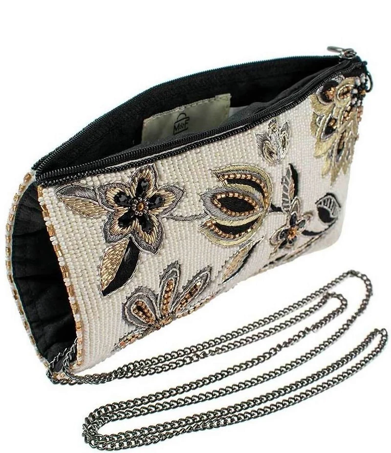 Mary Frances Breezy Beaded Embroidered Floral Crossbody Phone Bag