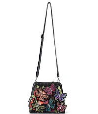 Mary Frances Butterfly Kiss Beaded Shoulder Handbag