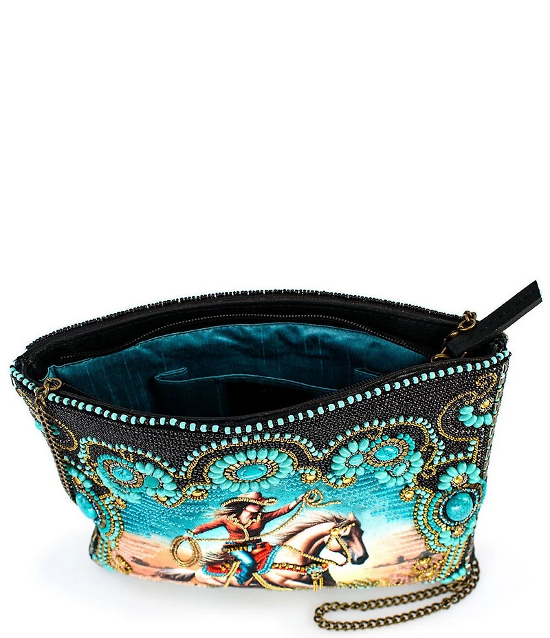 Mary Frances Cowgirl Beaded Western Crossbody Bag