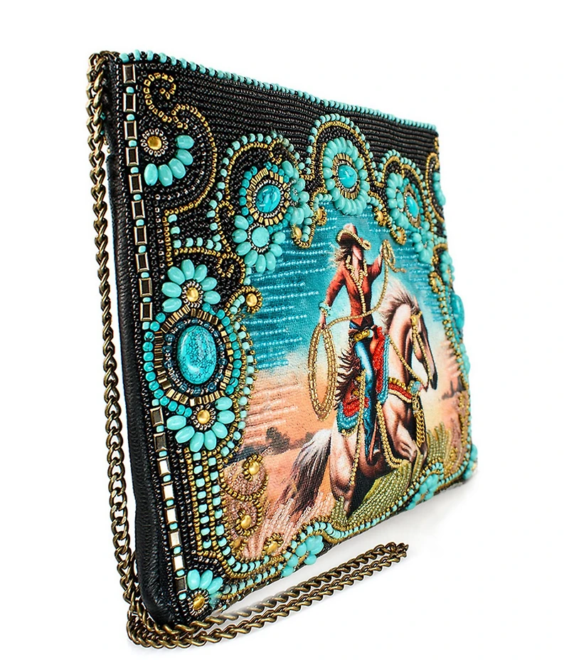 Mary Frances Cowgirl Beaded Western Crossbody Bag