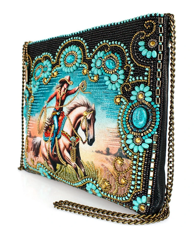 Mary Frances Cowgirl Beaded Western Crossbody Bag