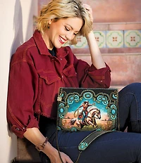 Mary Frances Cowgirl Beaded Western Crossbody Bag