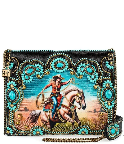 Mary Frances Cowgirl Beaded Western Crossbody Bag
