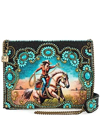 Mary Frances Cowgirl Beaded Western Crossbody Bag