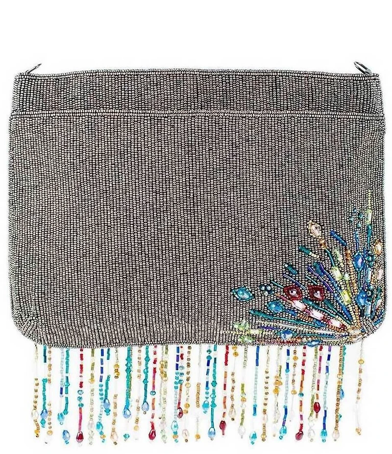 Mary Frances Dazzler Rhinestone Fringe Crossbody Bag