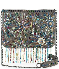 Mary Frances Dazzler Rhinestone Fringe Crossbody Bag