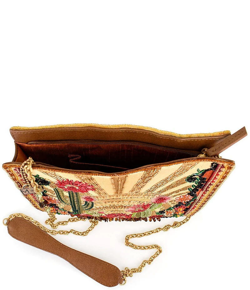 Mary Frances Desert Sunrise Beaded Crossbody Bag