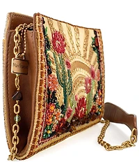 Mary Frances Desert Sunrise Beaded Crossbody Bag