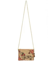 Mary Frances Doxie Beaded Mini Crossbody Clutch Bag