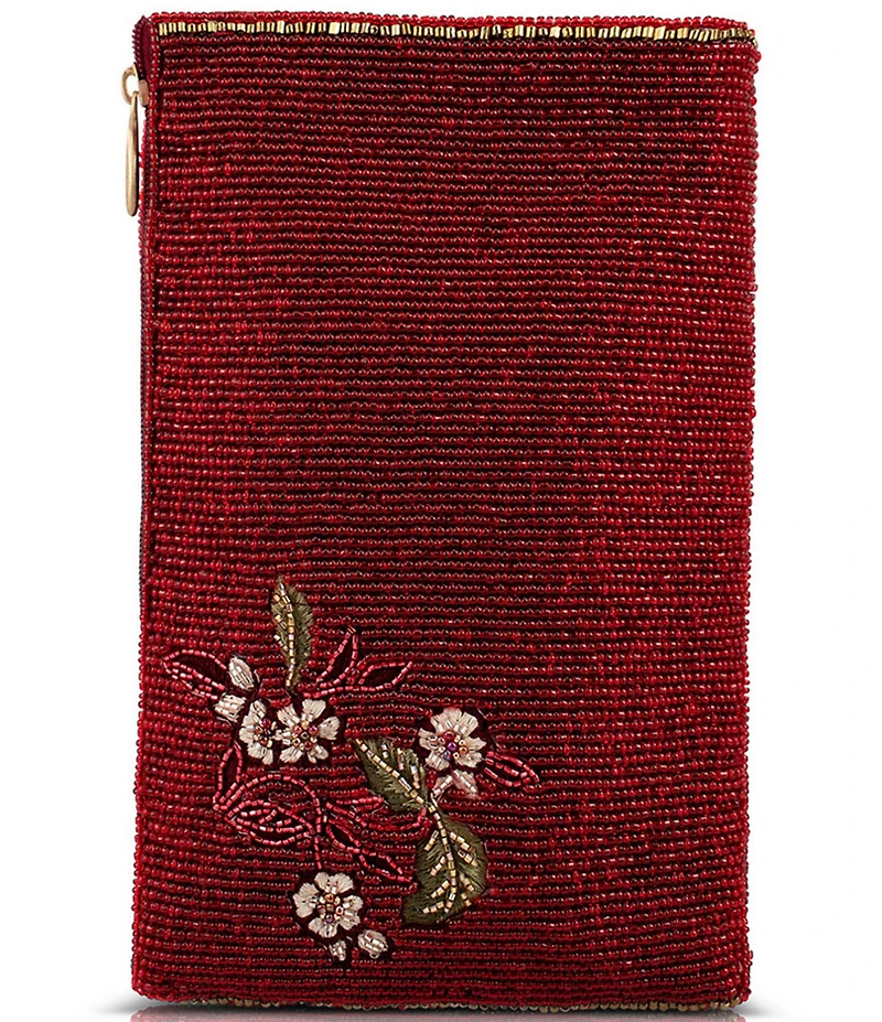 Mary Frances Eastern Bloom Beaded Versatile Crossbody Bag