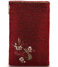 Mary Frances Eastern Bloom Beaded Versatile Crossbody Bag