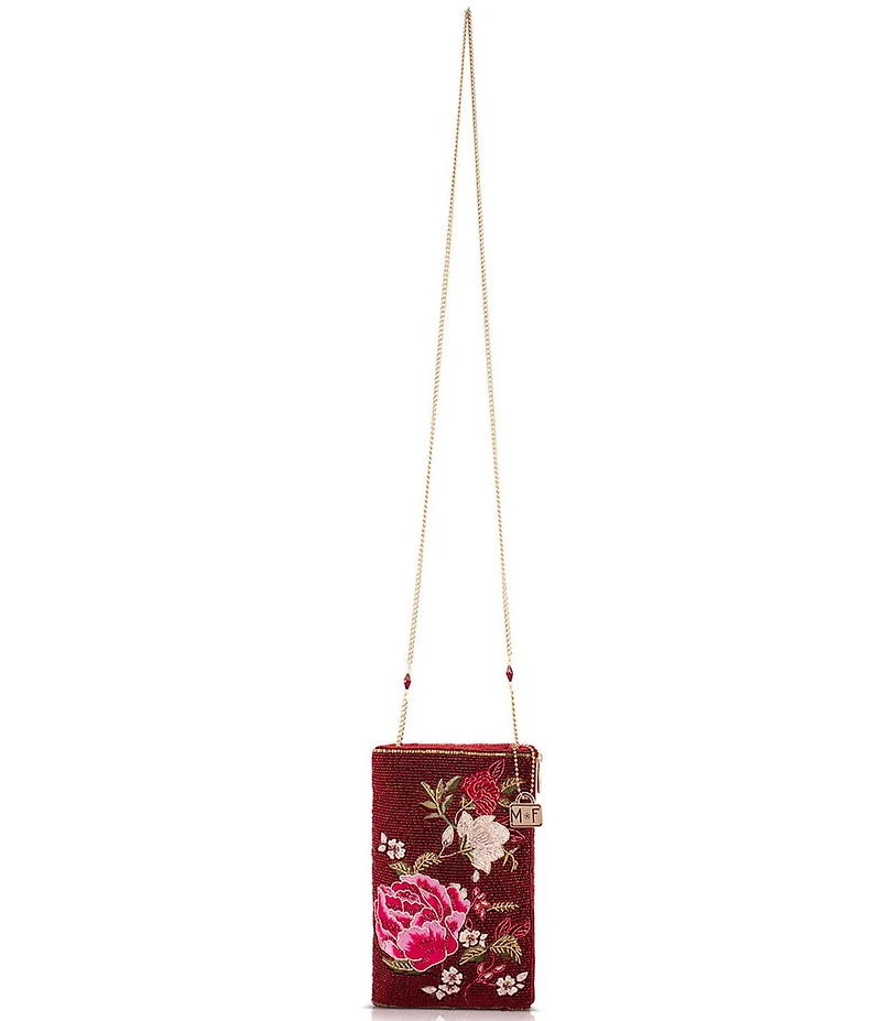 Mary Frances Eastern Bloom Beaded Versatile Crossbody Bag