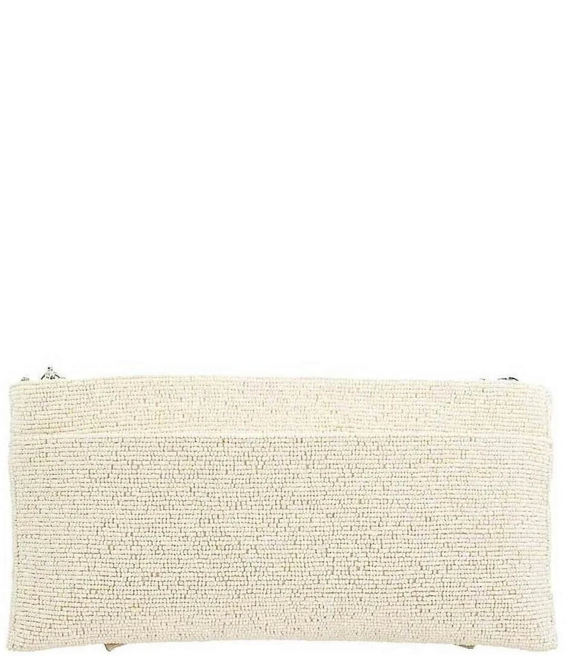 Mary Frances Fancy Bow Beaded Crossbody Clutch