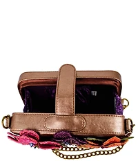 Mary Frances Fresh Picked Floral Beaded Rhinestoned Crossbody Bag