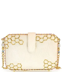 Mary Frances Garden Buzz Floral Beaded Crossbody Bag