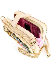 Mary Frances Garden Buzz Floral Beaded Crossbody Bag