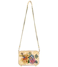 Mary Frances Garden Buzz Floral Beaded Crossbody Bag
