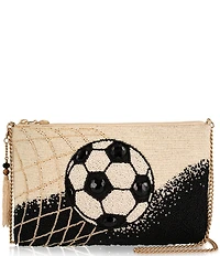 Mary Frances Goal! Beaded Soccer Crossbody Bag