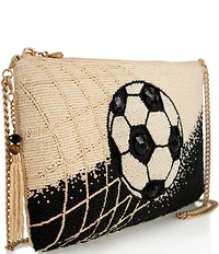 Mary Frances Goal! Beaded Soccer Crossbody Bag