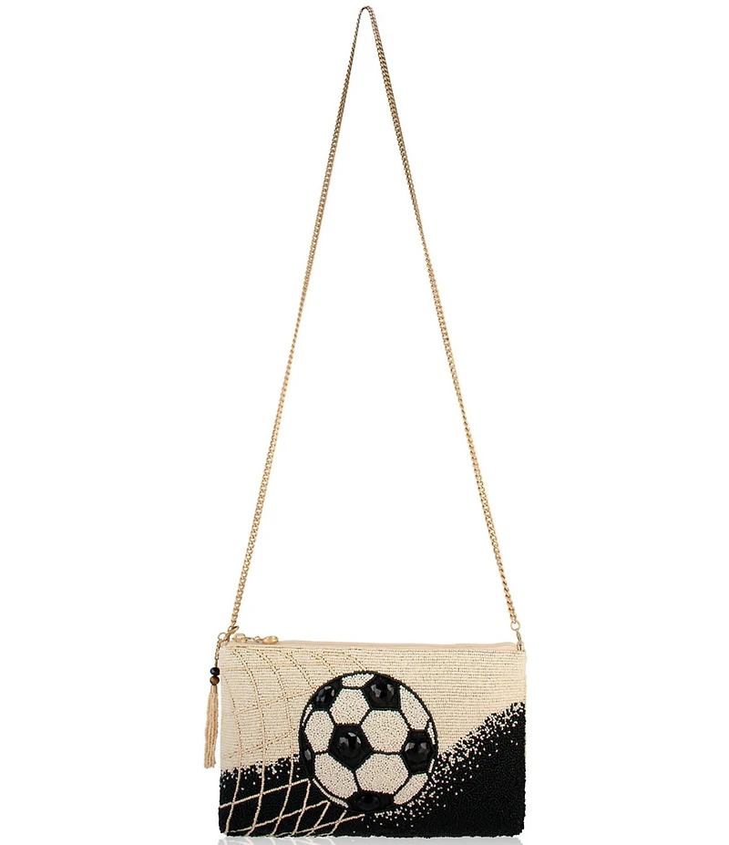 Mary Frances Goal! Beaded Soccer Crossbody Bag