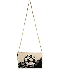 Mary Frances Goal! Beaded Soccer Crossbody Bag